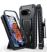 FNTCASE For Google Pixel 9A 6.3 inch Phone Case: Rugged Protective Phone Case with Belt Clip Holster and Kickstand
